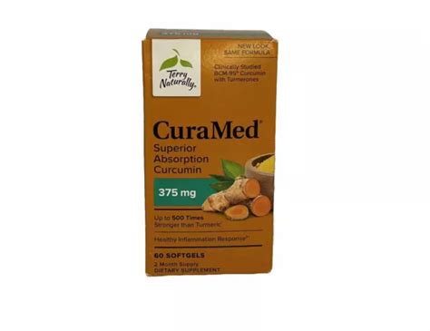 TERRY NATURALLY CURAMED Superior Absorption Curcumin 375mg 60 Softgels