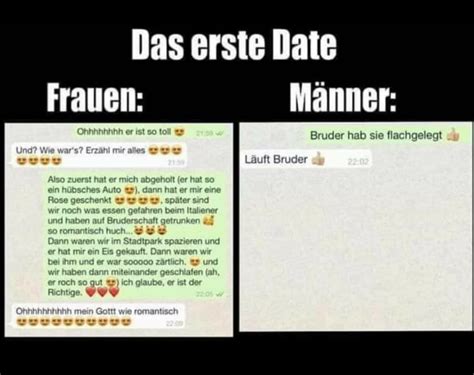 Unterschied Das Erste Date Bei Frauen Und Männer Blondinenwitze De