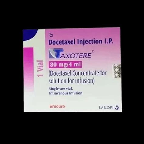 Docetaxel Taxotere Injection 80m 2 Ml In 1 Vial At Rs 6000 Box In