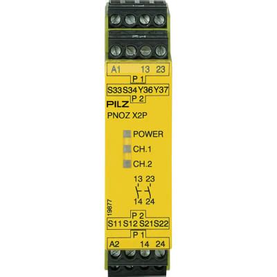 Pilz PNOZ X2P 24VACDC 2N O Monitoring Safety Relay 2NO 240 VAC