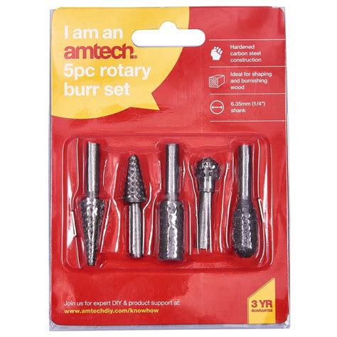 Pc Rotary Burr Set Amtech