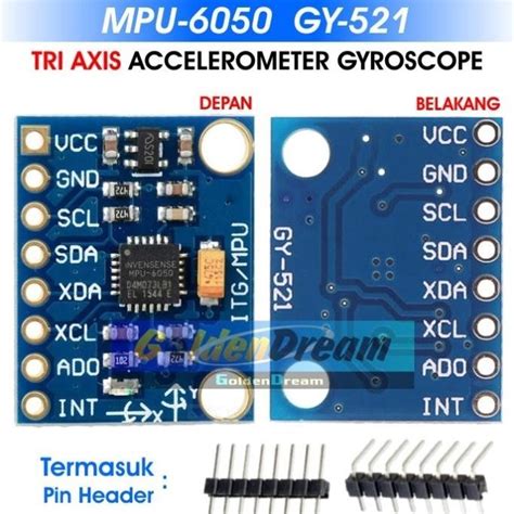 Jual Gy Mpu Axis Accelerometer Gyroscope Gy Mpu