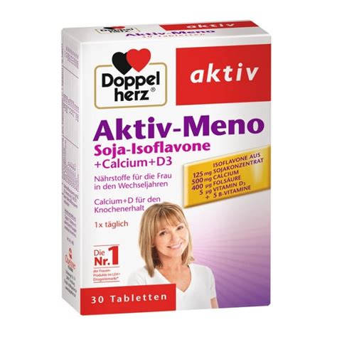 Doppelherz Aktiv Aktiv Meno Soya Isoflavone Calcium D3 30 Comprimate