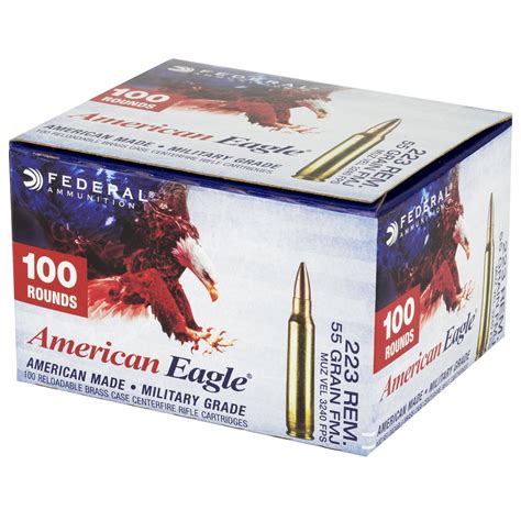 Federal American Eagle Rifle 223 Remington 55gr FMJ 100 Rounds