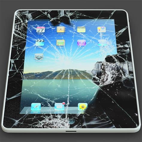 model  broken ipad