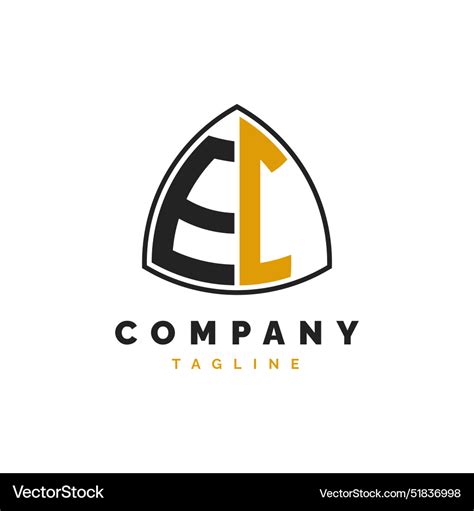 Initial Letter Ei Logo Design Alphabet Royalty Free Vector