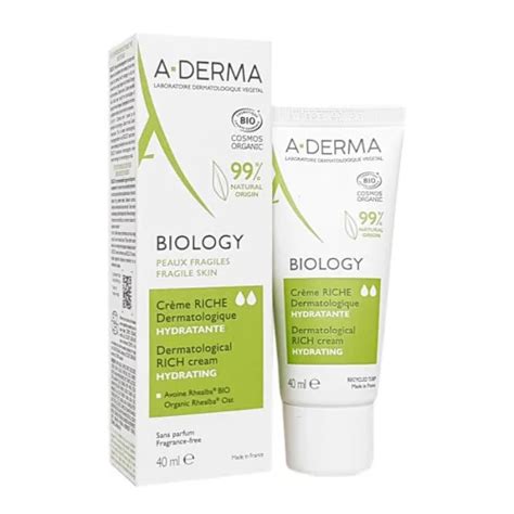 A DERMA BIOLOGY CREME RICHE HYDRATANTE PEAUX FRAGILES 40ML Tunisie