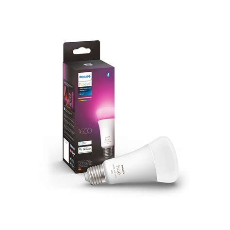 Philips 15w 1600lm A67 White And Colour Hue Ambiance Led E27 Globe 1