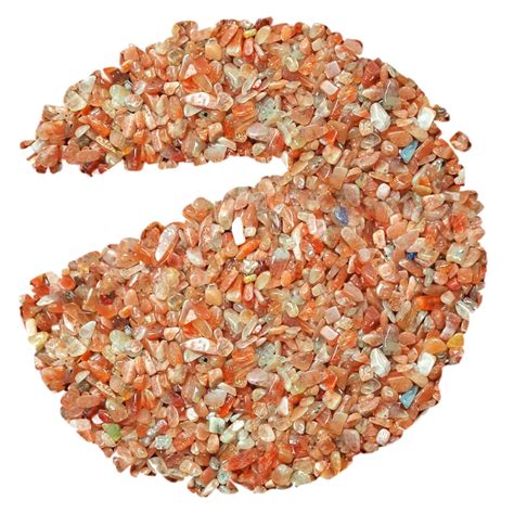 Crystal Chips Stone Crushed Quartz Glass Carnelian Tumbled Gravel