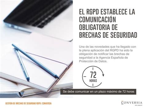 Conversia Gestión de brechas de seguridad en RGPD PPT