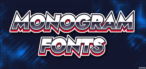 Monogram Fonts Text Effect and Logo Design Font