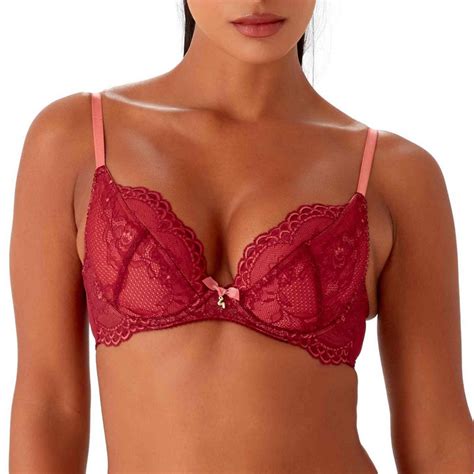 Soutien Gorge Push Up Plongeant Armatures Gossard Rouge Gossard