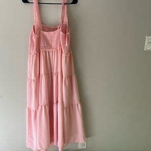 Francesca S Collections Dresses Mi Ami Boho Pink Tie Strapped Midi