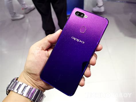 Live Photos Of The OPPO F9 Starry Purple Technobaboy