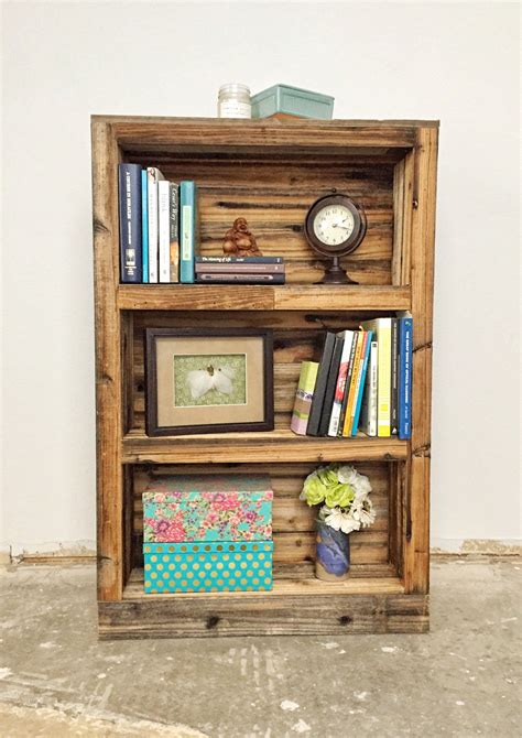 Rustic Reclaimed Wood Bookcase | Etsy | Reclaimed wood bookcase, Rustic ...