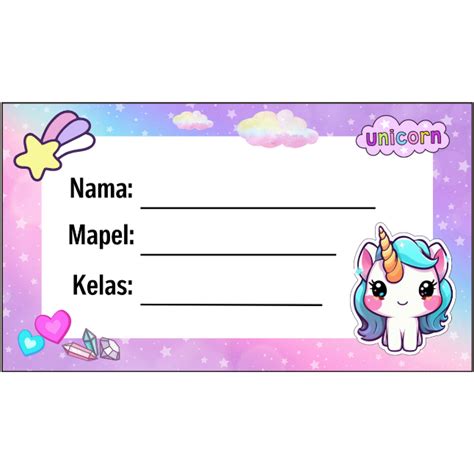 Jual Stiker Buku Karakter Isi Pcs Label Nama Buku Tulis Anak