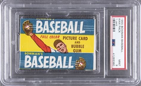 Lot Detail 1955 Bowman Baseball Unopened One Cent Wax Pack PSA MINT 9