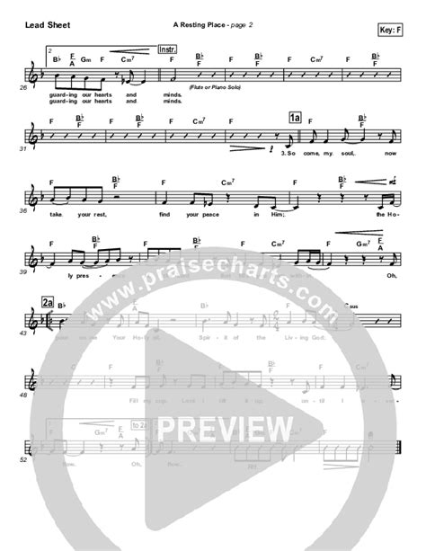 A Resting Place Chords Pdf Paul Wilbur Praisecharts Hot Sex Picture