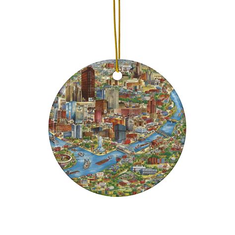 Pittsburgh Map Ornament - Pittsburgh Ornament - Pittsburgh Gift
