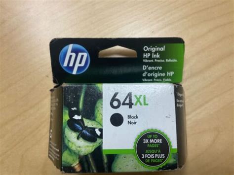 Hp 64xl Black Ink Cartridge N9j92an New Genuine Ebay