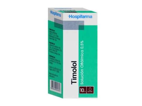 Timolol 0 5 Solución Oftálmica 10 ml HOSPIFARMA Farmacia Mariana