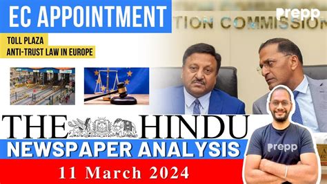 11 March 2024 The Hindu Newspaper Analysis For UPSC Hindu Newspaper