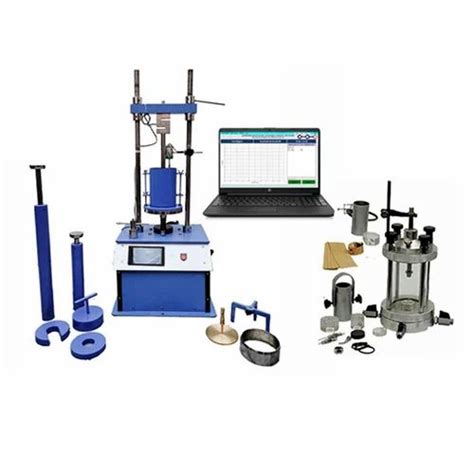 Powder Coated Blue Digital California Bearing Ratio Test Apparatus