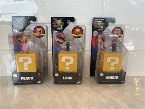 New Jakks Pacific Super Mario Bros Movie Mario Luigi And Peach 1