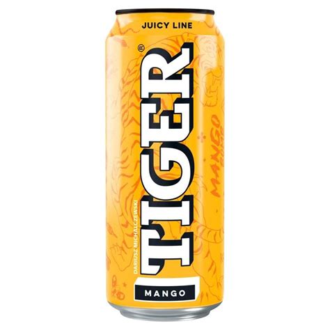 Tiger Gazowany napój owocowy mango 500 ml Zakupy online z dostawą do