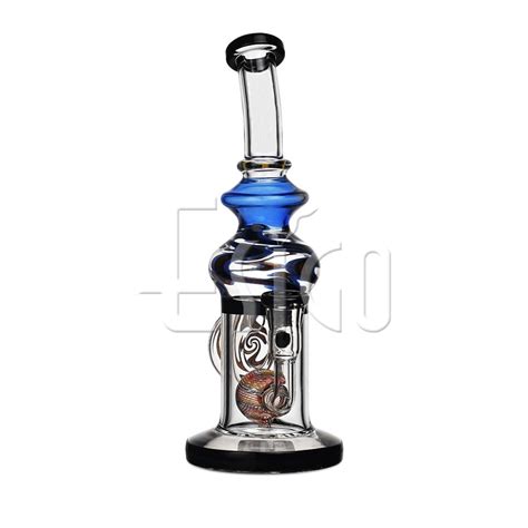 Esigo Glass High End Usa Colors Wig Wag Decoration Tall Glass Smoking Pipe With Functional Ball