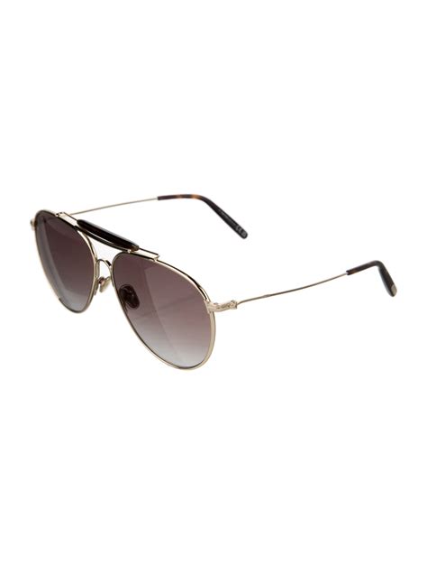 Tom Ford Aviator Gradient Sunglasses Gold Sunglasses Accessories Tom148222 The Realreal