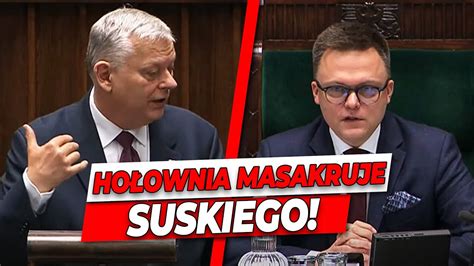 Marszałek Hołownia dobitnie ripostuje Suskiego YouTube