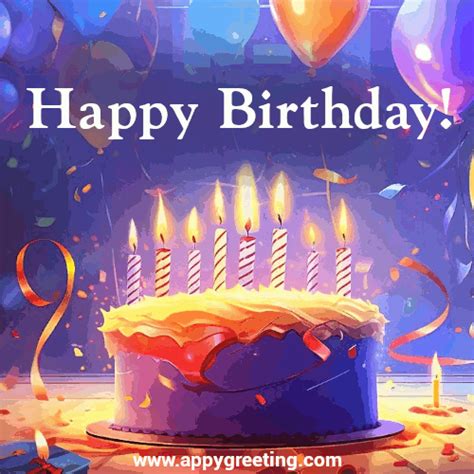 Happy Birthday gif - AppyGreeting