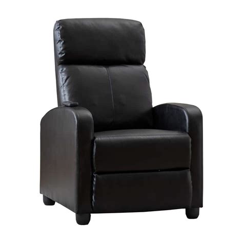 FENBAO Black Living Room Chair Recliner Chair For Bedroom Massage