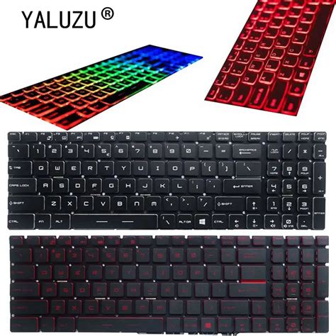 Us Crystal Rgb With Without Backlit Colorful Keyboard For Msi Gt62 Gt72