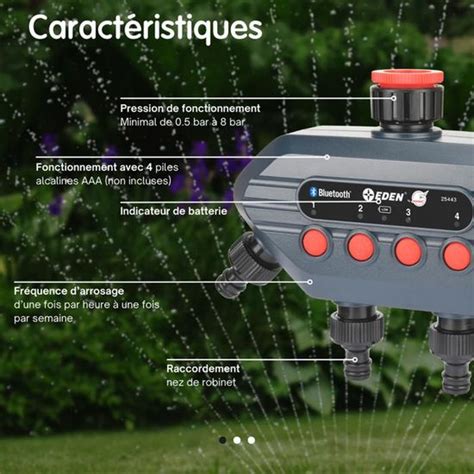 Programmateur D Arrosage Jardibric Nez De Robinette Bluetooth Voies