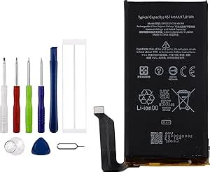 Amazon.com: Vvsialeek GMSB3 Replacement Battery for G-oogle Pixel 6 GB7N6, G9S9B16 with Free ...