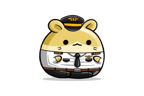 Cute Hamster Pilot Cartoon Vector Graphic by medzcreative · Creative ...