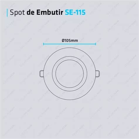 Spot Embutir Pvc Redondo Dicroica Blanco Negro Se 115cp En Venta En