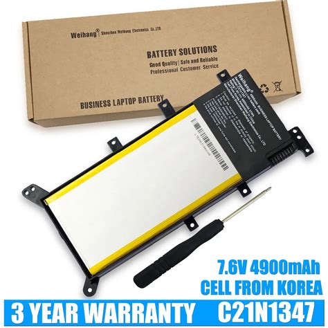 V Wh Mah Weihang C N Laptop Battery For Asus K K Ld