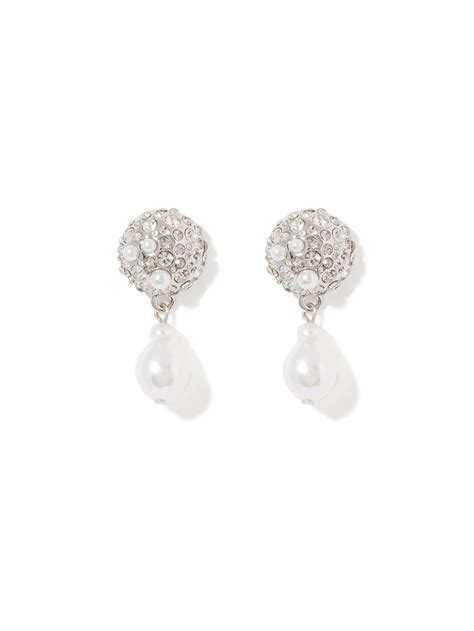Buy Crystal/Pearl Sadie Stone Cluster Pearl Earring Online
