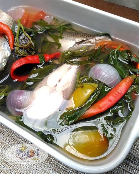 Sinigang Na Bangus At Talbos Ng Kamote Recipe Filipino Recipes Portal