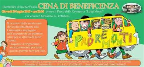 Polistena Cena di beneficenza organizzata dalla Comunità Luigi Monti