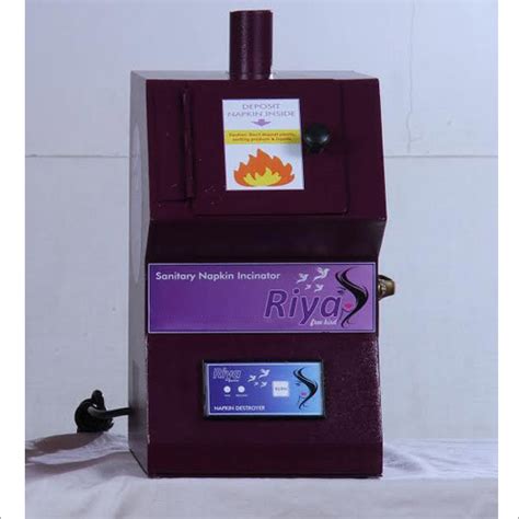 Sanitary Napkin Incinerator Machine At 8000 00 INR In Tirupur Riya Inc