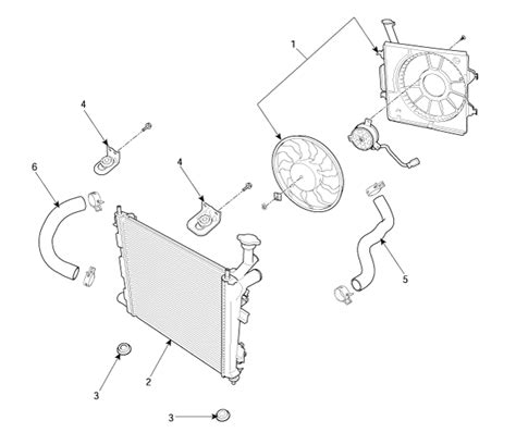 Kia Picanto Radiateur Composants Et Emplacement Des Composants