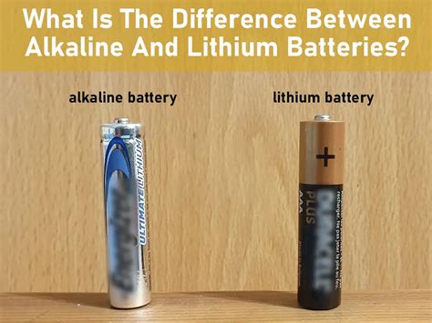 What Is The Difference Between Alkaline And Lithium Batteries