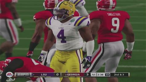 Ncaa Football 14 Georgia Vs Lsu Sec Championshp 2022 Gameplay Xbox 360