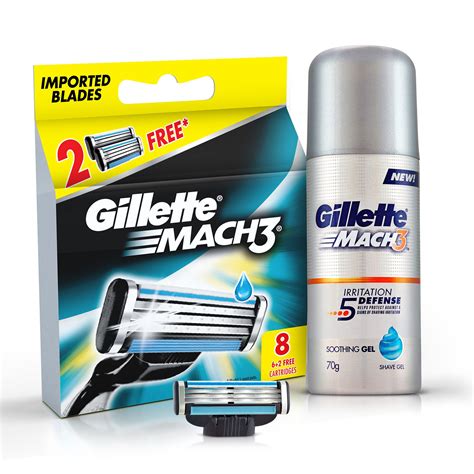Gillette Mach3 - 8 Cartridges - Buy Gillette Mach3 - 8 Cartridges ...