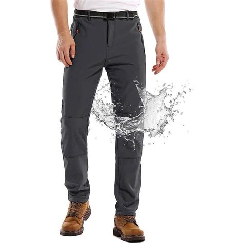 GENERICO Pantalon Softshell De Hombre Termico Impermeable Para Nieve