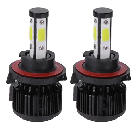 1 Pair Universal 6500K 5000LM H13 LED COB Car Headlight Bulbs Voiture